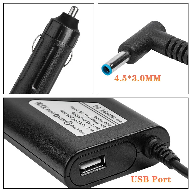 Adaptador do Poder do Portátil 19.5v 3.33a 4.62a 2.33a 4.74a 3.5a cc para o Pavilhão m4 15 do hp Envy14 15 Pp009c 15-j009wm - Imagem 6
