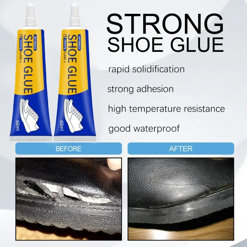 180/60ml Super Strong Shoe-Repairing Adhesive Universal Waterproof Shoe Sealers for Sneakers Boot Leather Fast Shoe Repair Glue shoe glue