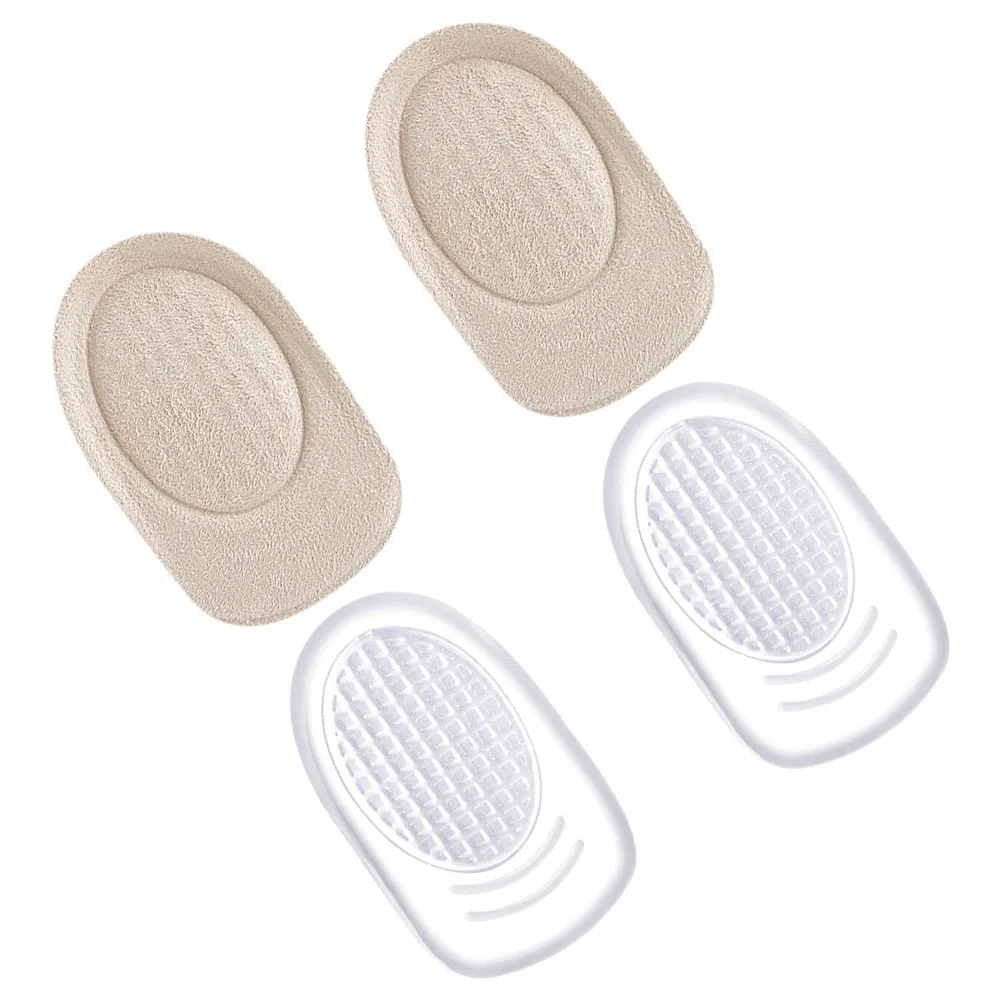 

2 Pairs Heel Pad Gel Shoe Inserts for Women Cushions Back of Insoles High Heels Blister Prevention Pads Arch Foot Pain