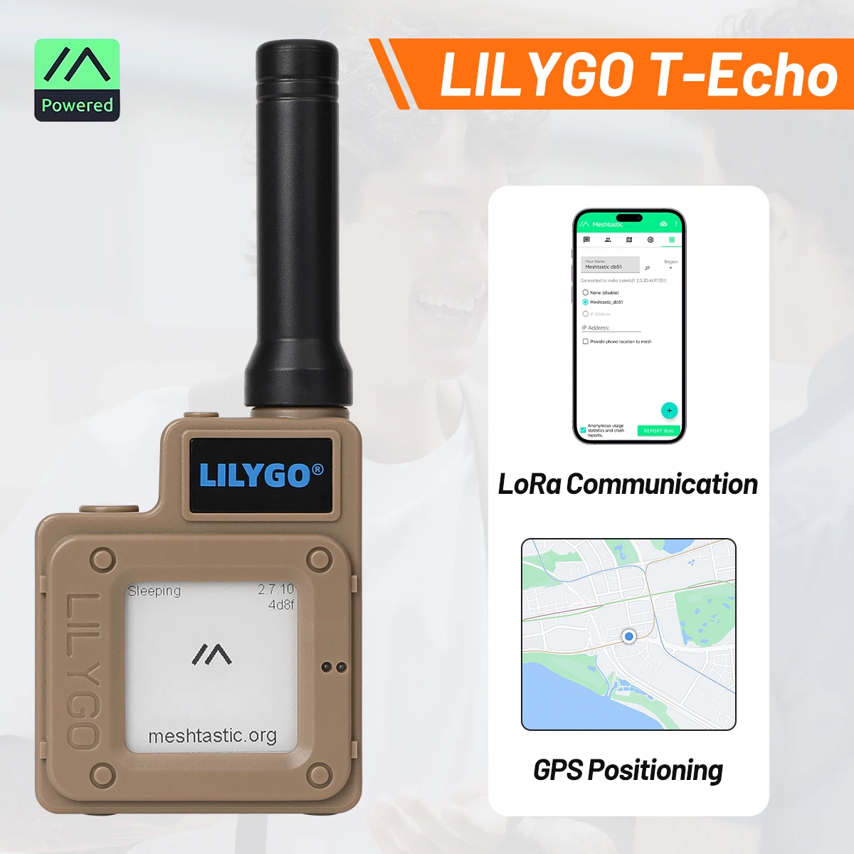 Lilygo T Echo Meshtastic T-Echo 저전력 433/868/915MHz LoRa SX1262 무선 모듈 E-paper L76K GPS NFC NRF52840 센서 포함