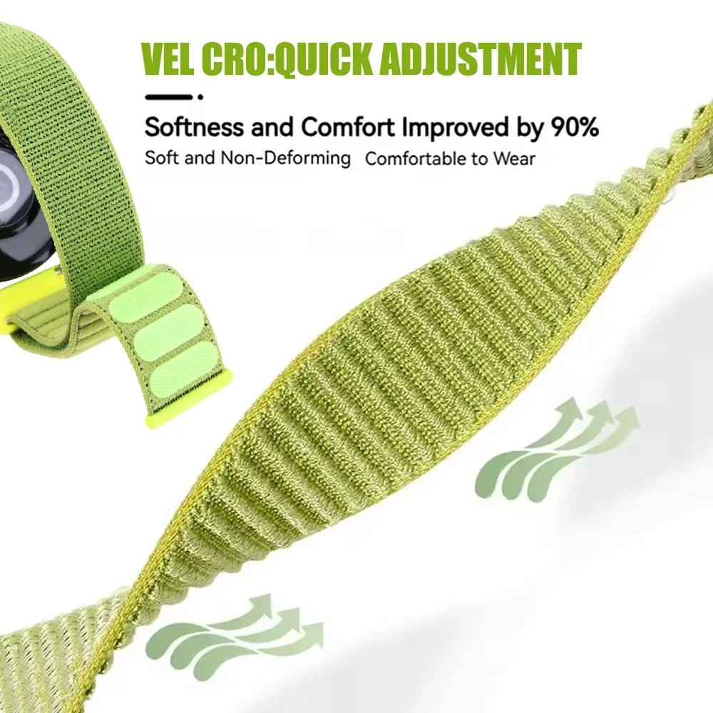 Nylon Velcro Strap 22mm Loop Band - Color 2 Bracelet Wristband