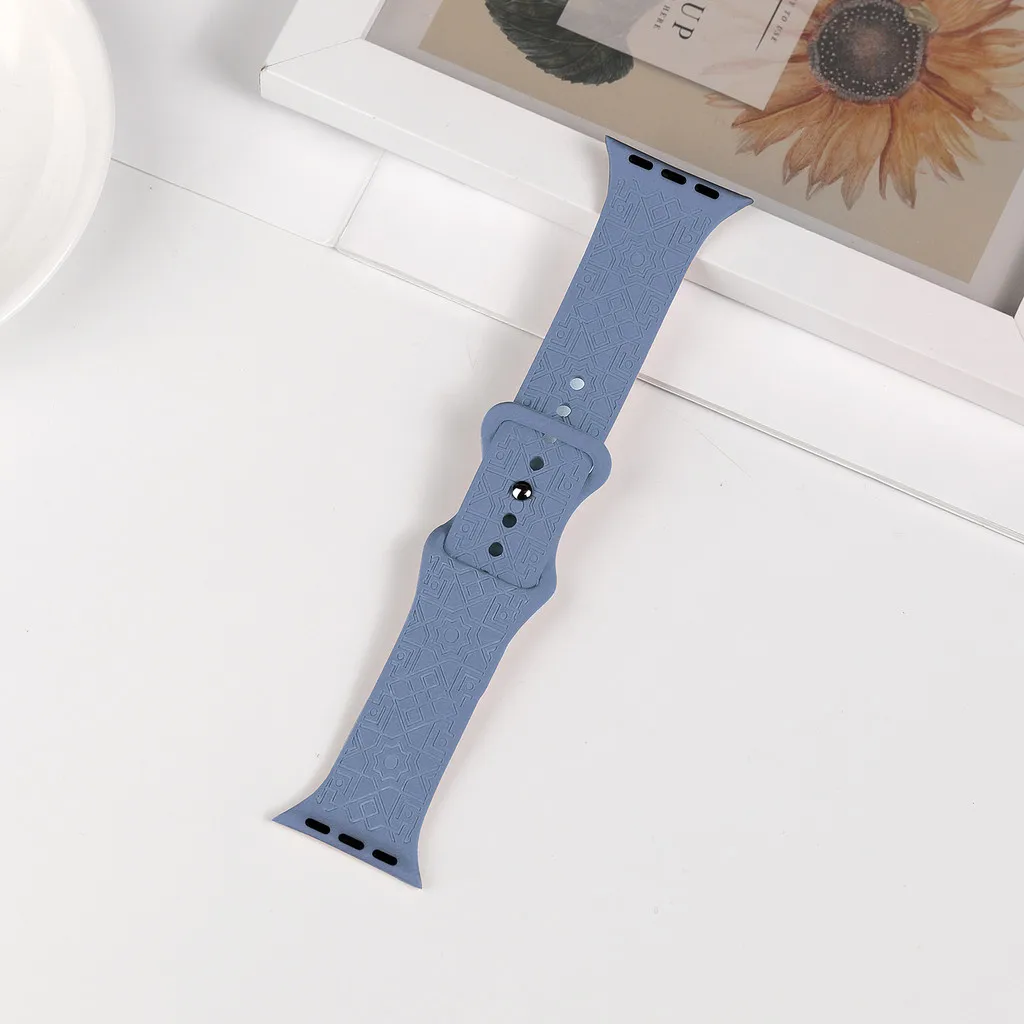 Engraved Watch Band with Stylish Straps