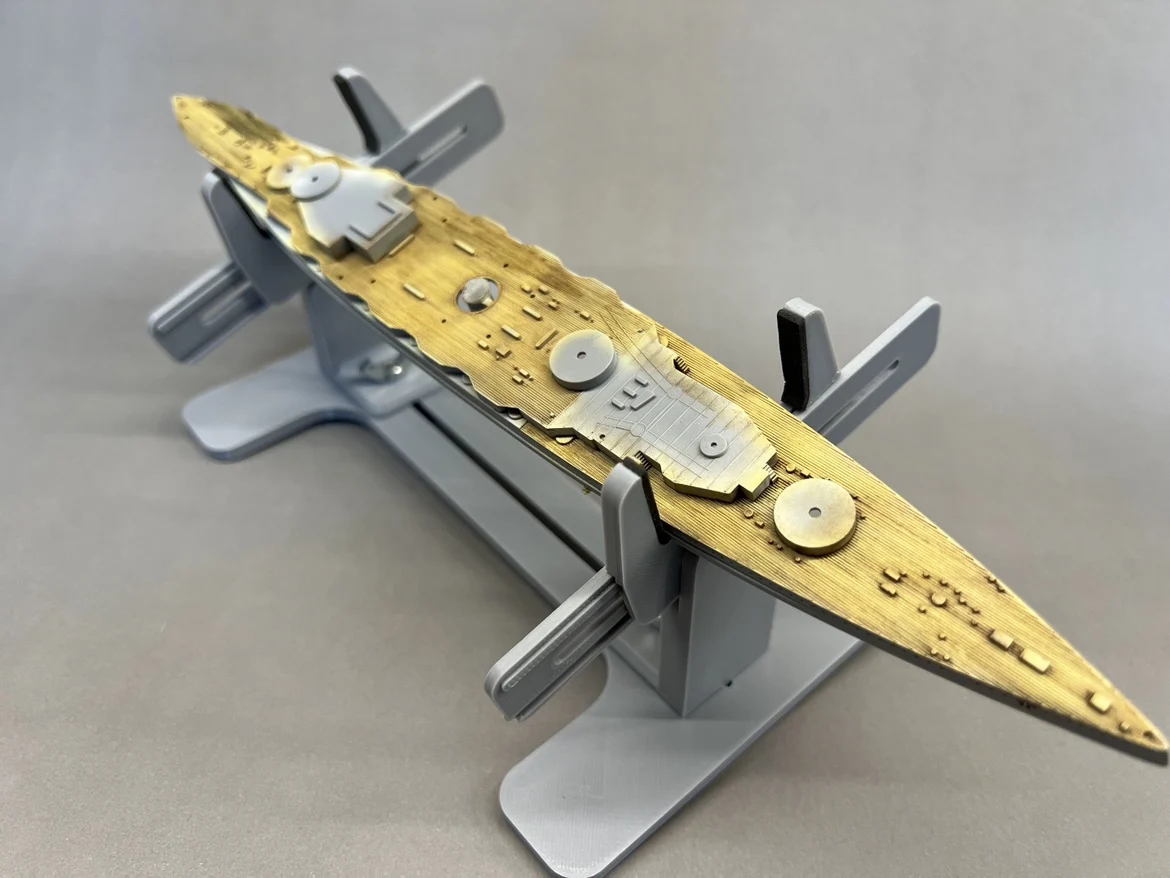 LEUNGS WORKSHOP Assembly Model Ship Stand Support for Scale Boat Model Coloring Display Holder DIY Bracket model display stand
