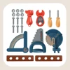 3IN1 Kids's Toolbox Engineer Simulation Repair Tools Pretend Toy Drill Screwdriver Tool Kit Play Toy Box Set for Kids New Gifts 3