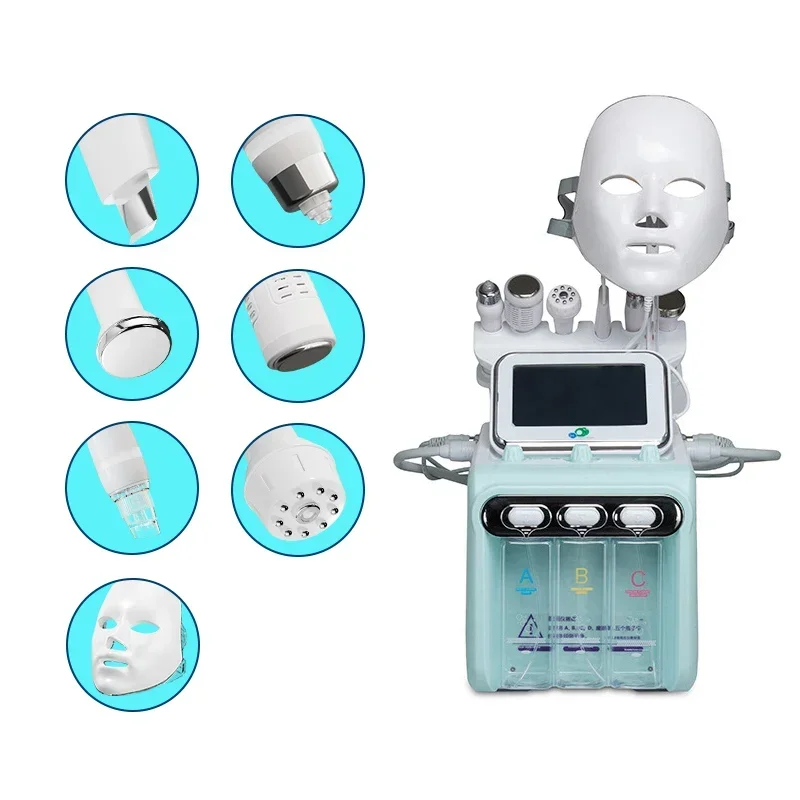 ! 7 In 1H2O2 Water Oxygen Jet Peel Hydro Beauty Skin Cleansing Hydro facial Machine Facial Machine Water Aqua Peeling