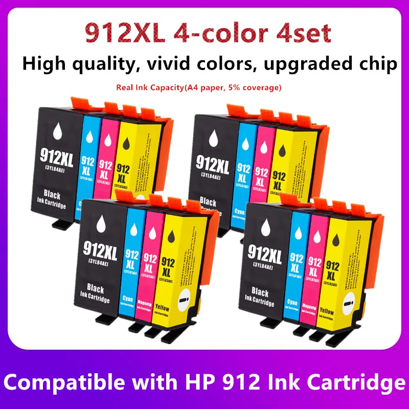 

Совместим с чернильным картриджем HP 912 912XL для принтера HP 912 OfficeJet 8010 8012 8013 8014 8015 8017 8018 8020 8022 8023 8024