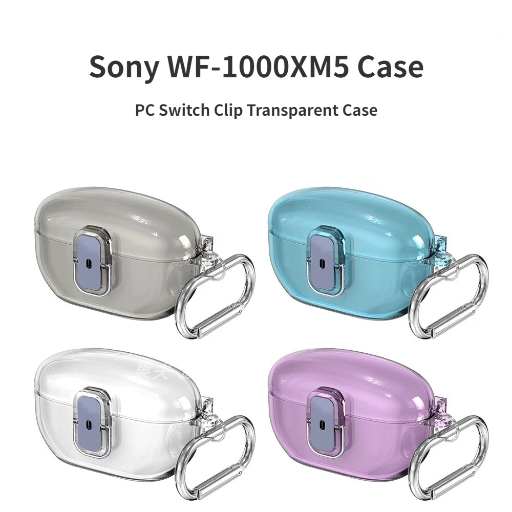 Per Sony Wf-1000Xm5 Custodia Trasparente Per Pc Switch Custodia Trasparente A Scatto Custodia Protettiva Per Custodia Antiurto Sony Wf-1000Xm5