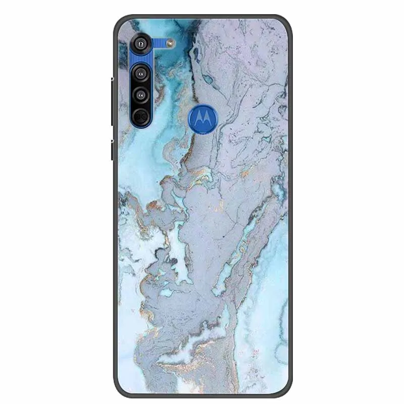 Elegant Marble Soft TPU Silicone Phone Cover - Artistic Cat Design Bumper Case for Moto G Pro and Stylus