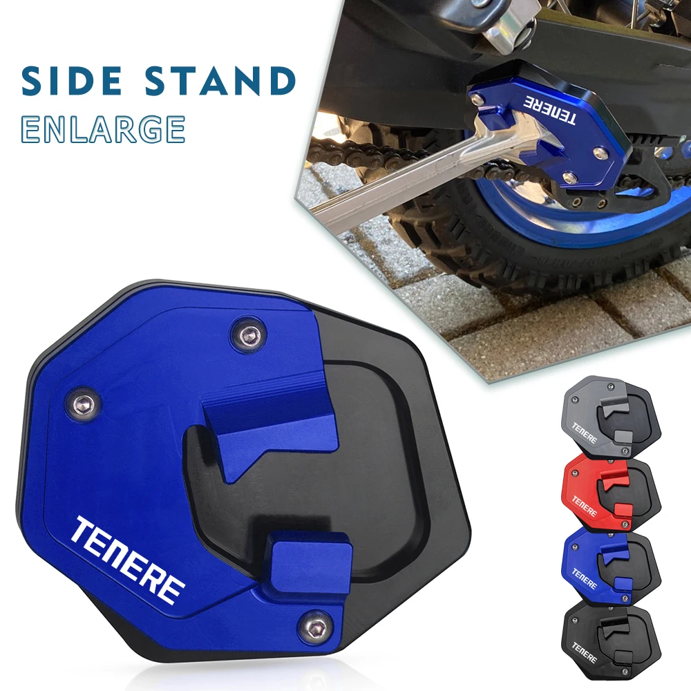 

For Yamaha XTZ690 Tenere 2019-2021 2020 Motorcycle CNC Accessories Kickstand Extension Side Stand Enlarge Plate XTZ690 TENERE