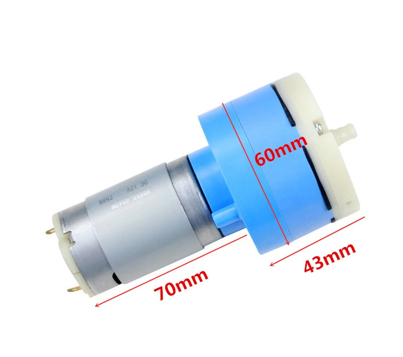 Description Picture 4 of itemDC12V/24V Mute 60APM Air Pump Negative Pressure 80Kpa 17L/min Device Fish Tank Aeration Pump Medical Device Low Noise Air Pump