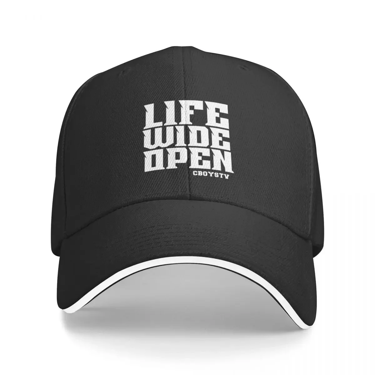 

Cboystv Merch Life Wide Open Baseball Cap fashionable Brand Man cap Beach Outing Anime Hat Caps For Women Men's