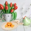 Ears Tray Bunny Serving Wood Plates Three Dimensional Easter Shaped Wooden Dish Decor Home Accessories 6