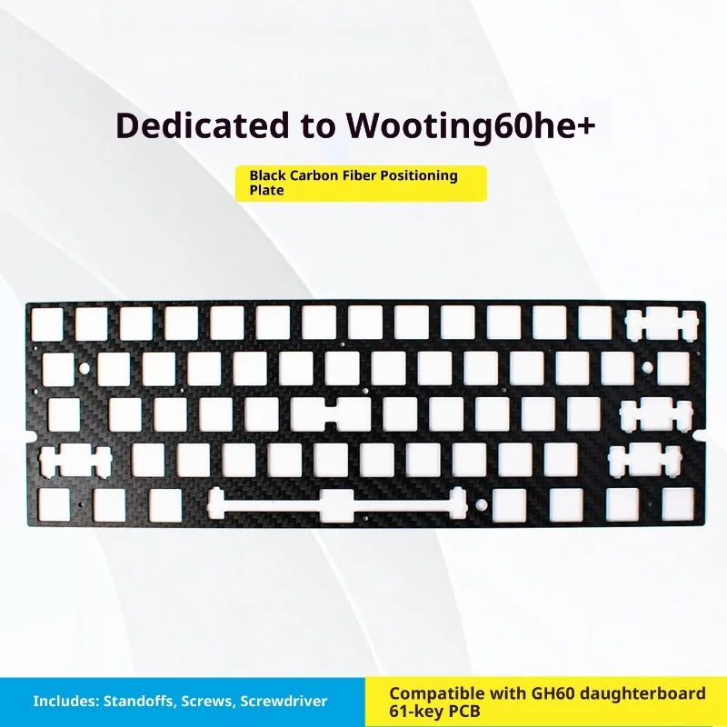 Wooting 60% 레이아웃 FR4 포지셔닝 플레이트 호환 GH60 Mad60 Win60 맞춤형 DIY 자기 축 키보드 액세서리 PC 게이머 선물