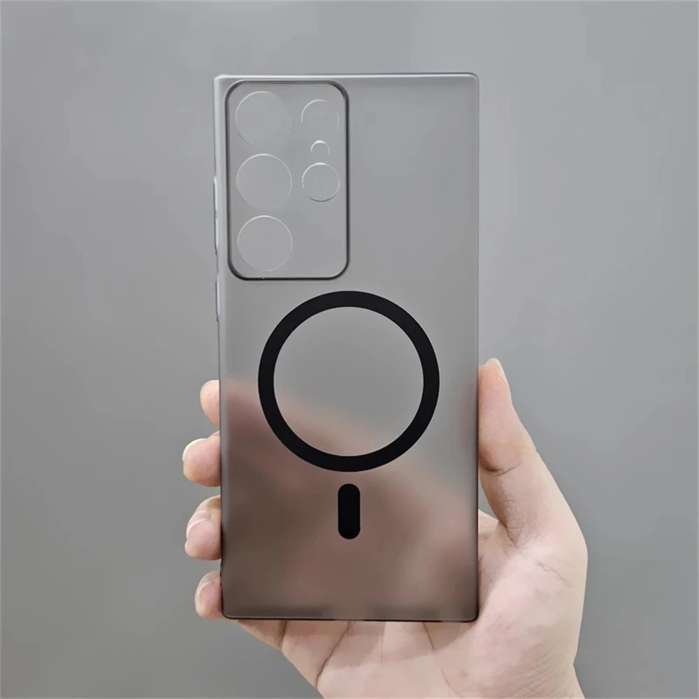 Ultra Thin Matte Translucent Magnetic Wireless Charging Case - 1.0 MM