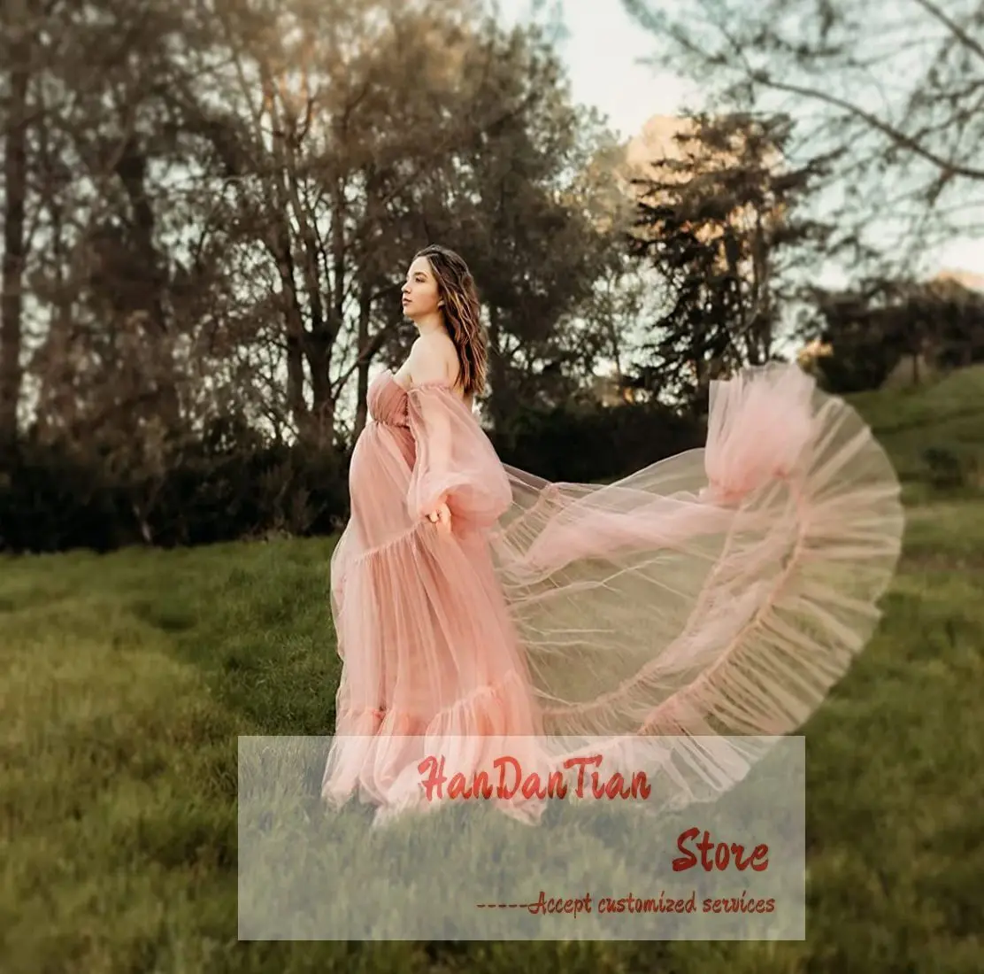 

Пушистое Тюлевое платье для беременных для фотосессии нижнее белье для невесты длинное платье для будущей мамы беременности