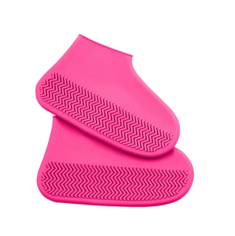 Silicone Waterproof Reusable Anti-Slip Rain Shoe Protector Overshoes