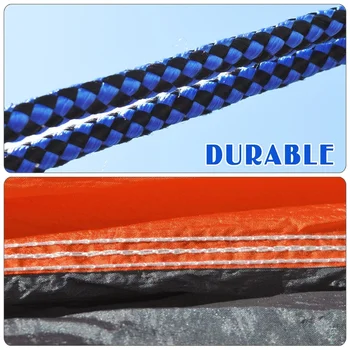 Ultra Light Nylon Parachute Hammock Camping Backpacking Travel Tree Swing Bed with Straps Carabiners Portable Carry Bag 330LB 6