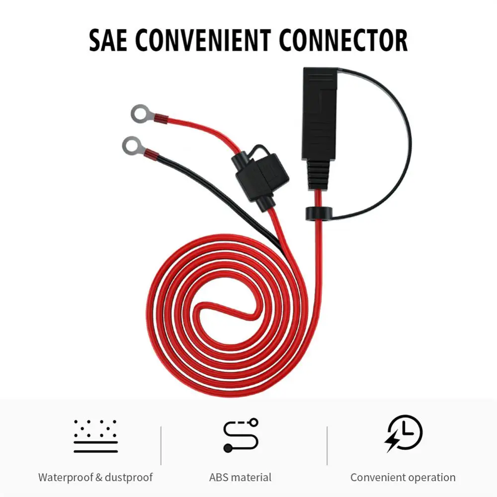 

1.4M 12V Ring Terminal SAE to O Ring Connecter Extension Cord Cable Connector Car Motorcycle Battery Charger Maintainer