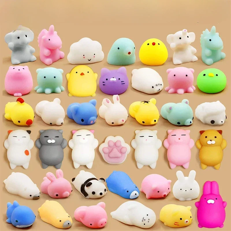 1/10PCS Kawaii Squishies Mochi Anima Squishy Toys for Kids Antistress Ball Squeeze Party Favors Stress Relief Toys for Birthday 2