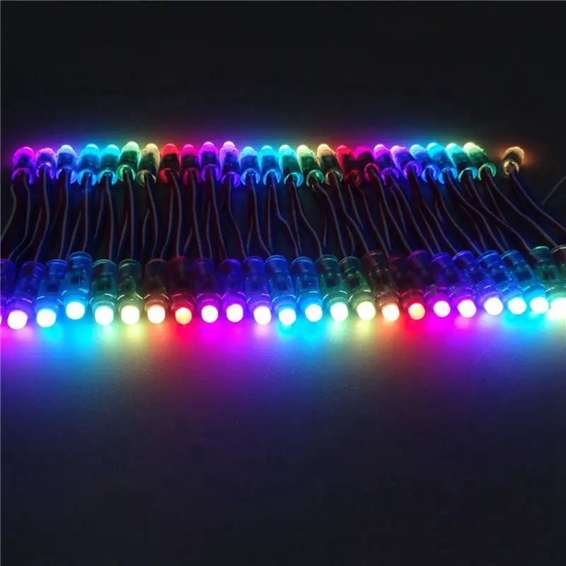 A74E-1500Pcs 12Mm WS2811 풀 컬러 LED 픽셀 라이트 모듈 DC5V IP68 방수 RGB 2811 1903 IC 디지털 LED 크리스마스 조명