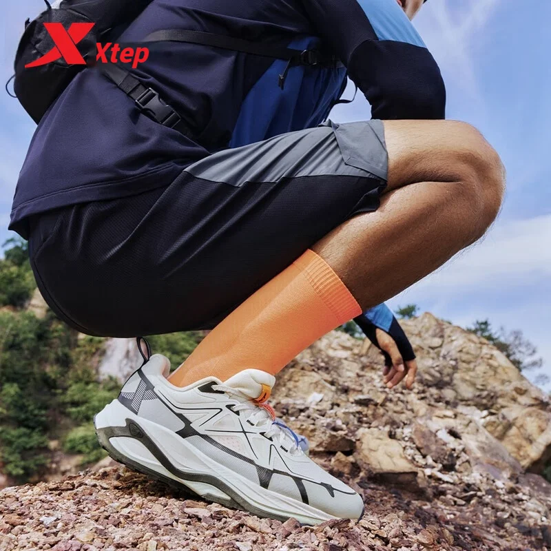 Xtep Steep Mountain Running Shoes For Men 2024 Autumn Comfortable