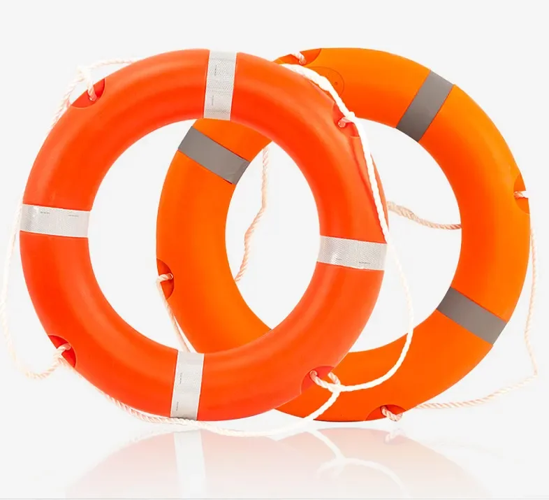 2.5kg Life Buoy Adult Kids Reflective Marine Rescue Buoy SOLAS Approved Flotation Life Ring with Line