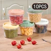 10Pcs Food Storage Containers Kitchen Accessories Rice Cereal Dispenser 500ml PP Boxes Microwave Fridge Jars To Preserved Foods 1