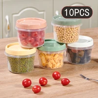 10Pcs Food Storage Containers Kitchen Accessories Rice Cereal Dispenser 500ml PP Boxes Microwave Fridge Jars To Preserved Foods 1