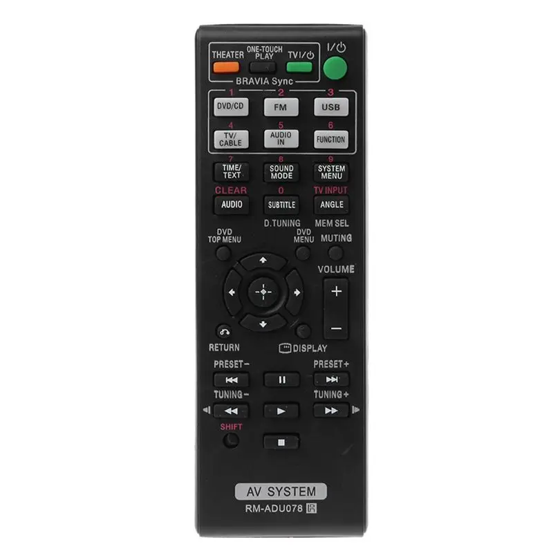 

Replacement Remote Control RM-ADU078 System Home Theater for HBD-DZ171 R2LB