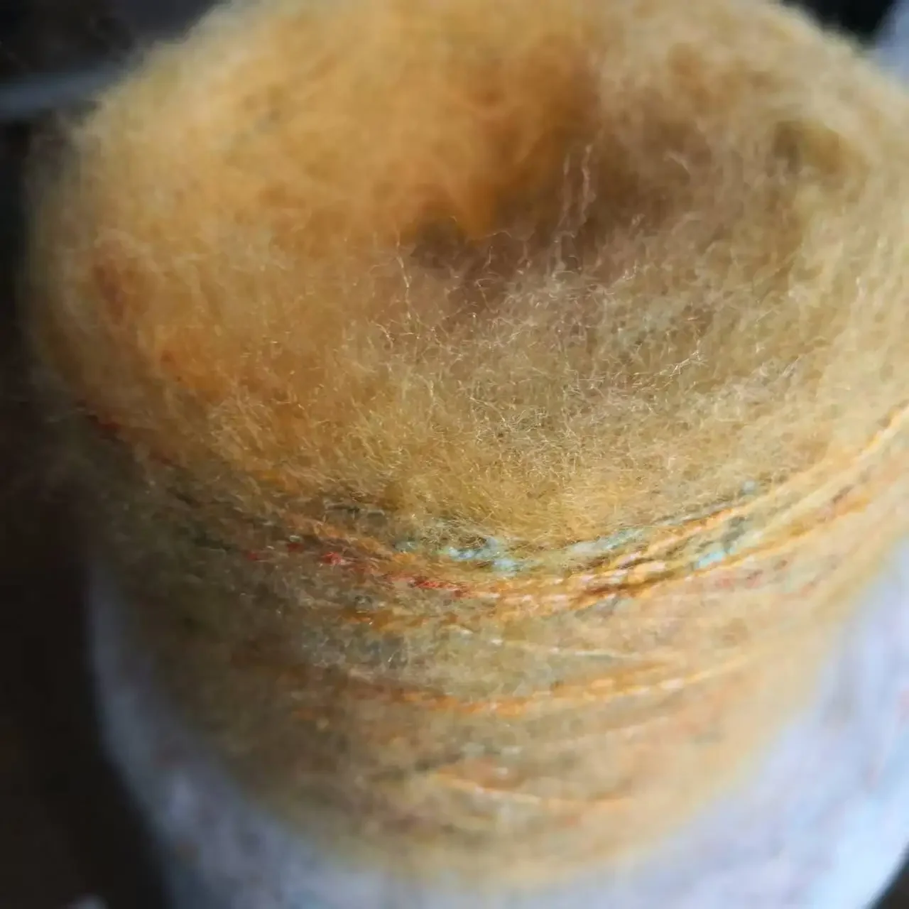 Immitation Mohair Wool Yarn for Knitting Soft Plush DIY Sweater Scarf, Crochet Thread, Puffy Rainbow Color, Freeship, 50g/Ball 4