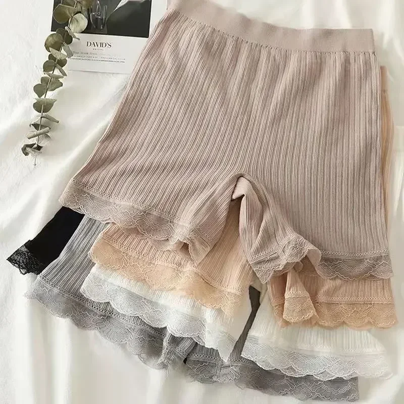 Seamless Shorts for Women Sports Safety Short Pants Sexy High Waist Panties Shorts Ribbed Hips Lift Underwear Female Underpants