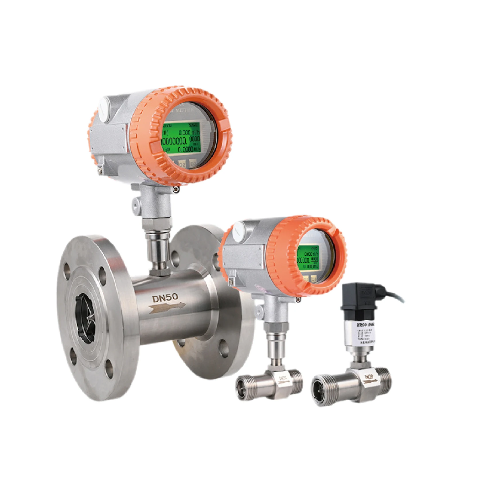 Liquid Turbine Flow Meter Diesel Fuel Turbine Flow Sensor Digital Oil Industrial Water High-Precision