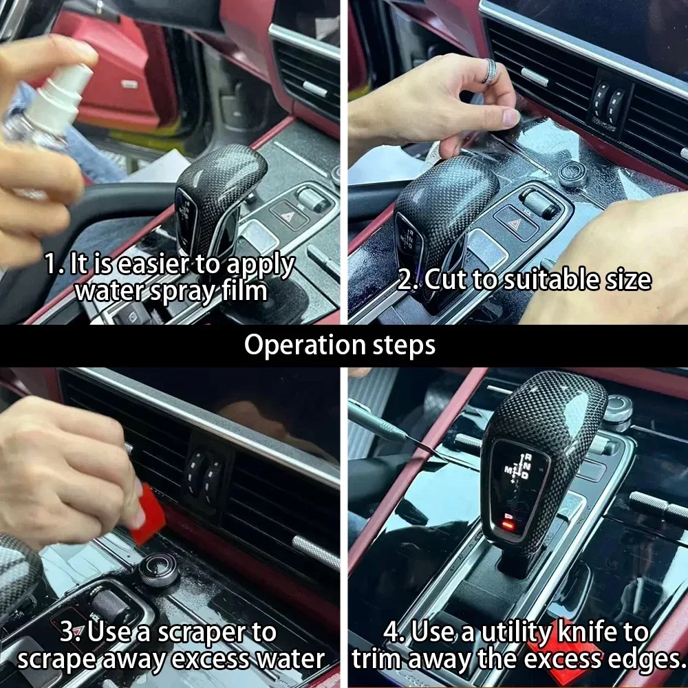 Auto Schutz Film Anti Scratch Transparent Auto Stoßstange Haube Farbe Schutz Film DIY Aufkleber für Auto Dekoration Zubehör – Detail 11