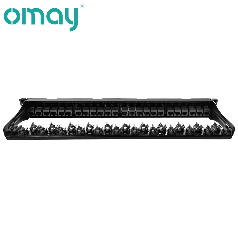 Suporte 1u 24 Portas Cat6 Painel de Remendo Adaptador de Rede Rj45 Jack Keystone Quadro de Distribuição Modular Oray19 - Imagem 5