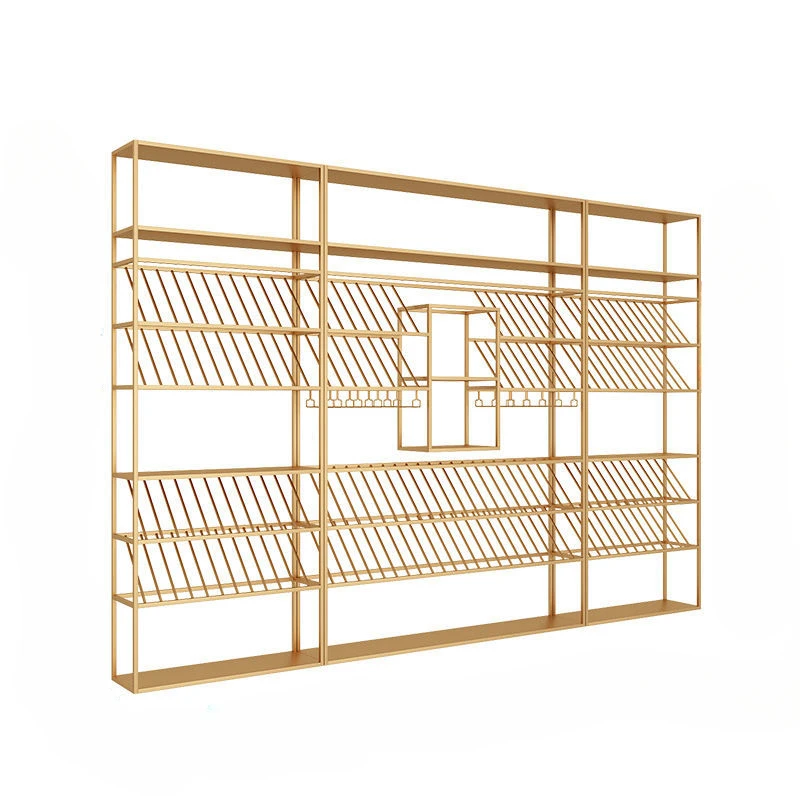 Showcase Fridge Mini Bar Wine Cabinet Glass Display Wall Mounted Iron Rack Vinegar Luxury Kitchen Cabinets Living Room Cabnet