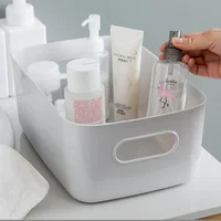 Storage box desktop cosmetics storage miscellaneous items sorting box storage basket plastic snacks household kitchen storage 6