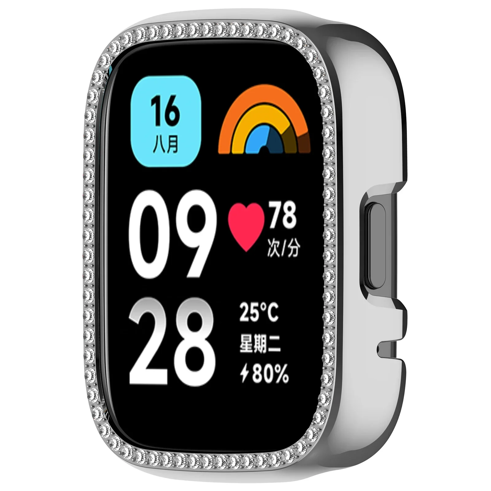 Enhanced Protective Diamond Case for Smartwatches - Sleek and Durable Design
