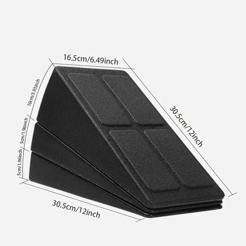 3-Piece Set Yoga Bricks Squat Wedge Blocks Block Ramp Deadlift Slant Board Adjustable Non-Slip Calf Foot Stretching Sports Gym yoga blocks yoga accessories yoga brick yoga wedge board
