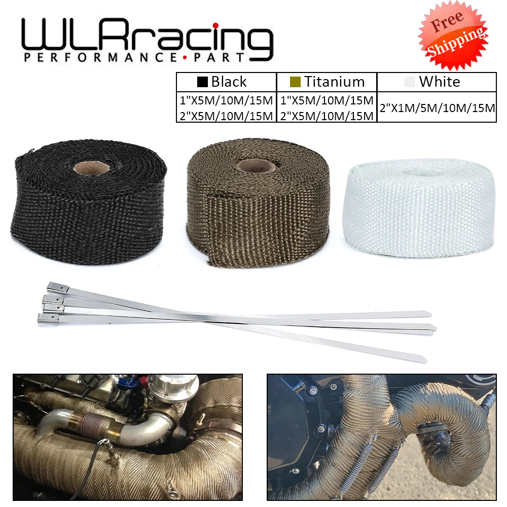Fiberglass Exhaust Heat Wrap Roll Titanium Exhaust Heat Wrap Roll