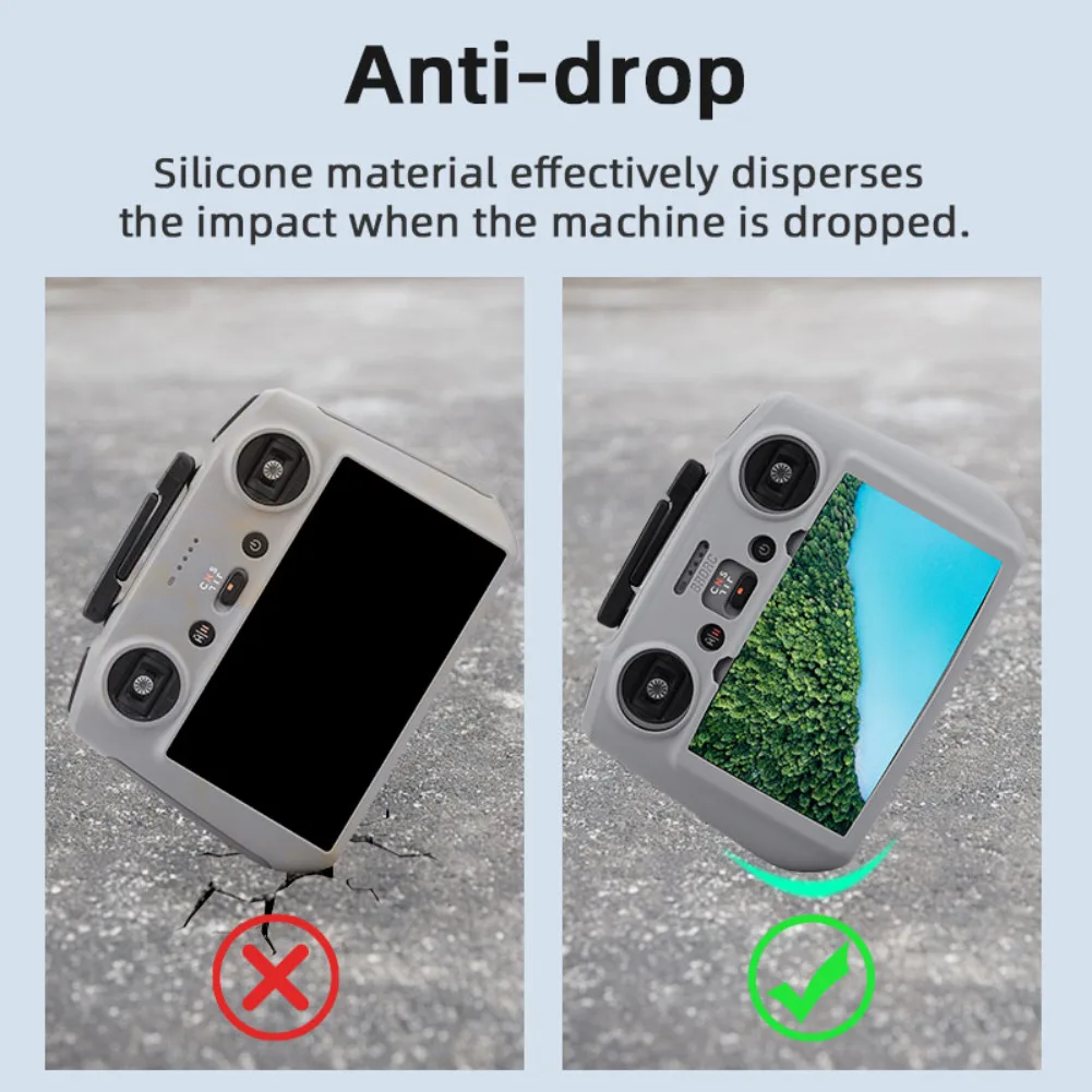 Silicone Case for DJI RC 2 Mavic 4 Pro/Flip/NEO/Air 3S Mini 4 Pro Remote Control with Screen Protective Cover Sleeve Accessories