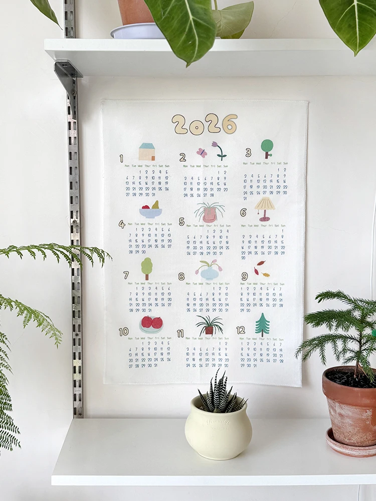 Cute Bedroom Wall Decorative Cloth 2026 Year Cn Hanging Tapestry Korean Sle Cartoon Animation Mixed Fiber Wall Hanging