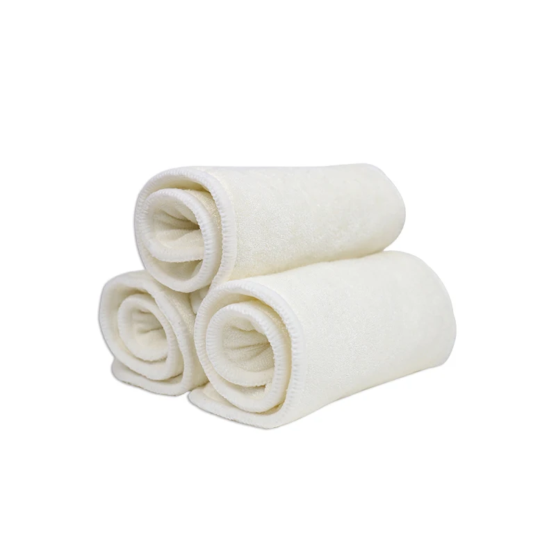 5pcs Ananbaby Reusable Pure Bamboo Material Cloth Diaper Inserts For Baby Best Organic Cloth Diaper Inserts