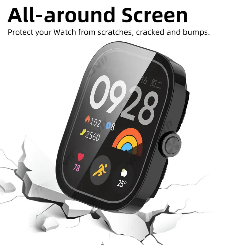 Glass+Case for Xiaomi Redmi Watch 5 Tempered Glass Screen Protector & Hard PC Protective Bumper for Redmi Watch5 Accessories - Image 5