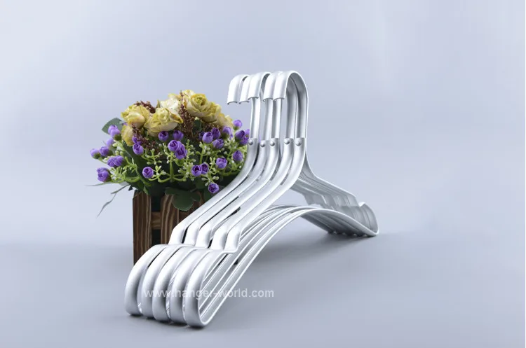 

Алюминиевая металлическая вешалка для одежды, широкая Прочная вешалка для одежды (10 шт./партия)