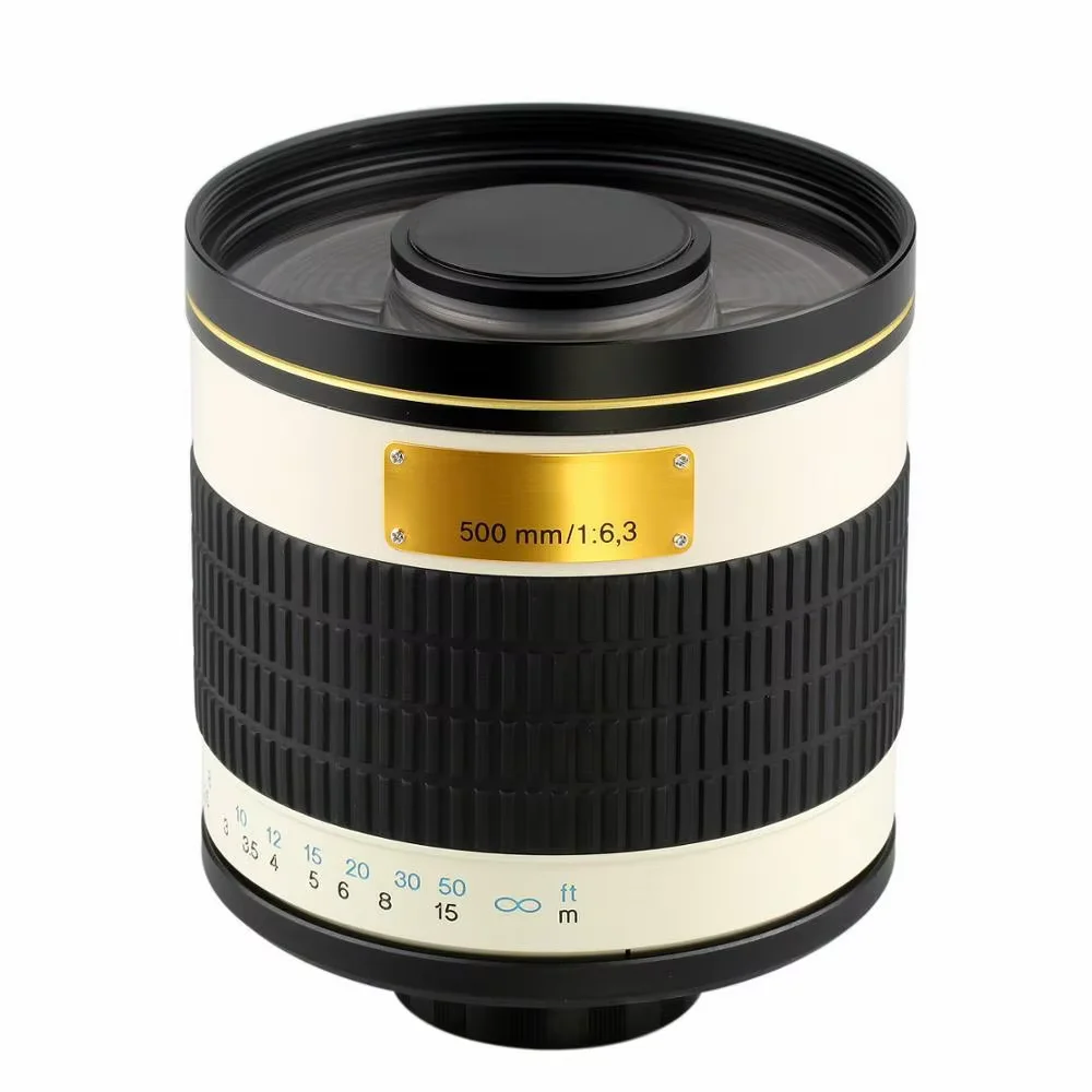 진투 500mm F/6.3 HD 전문가용 망원 수동 초점 렌즈 키트 (A-마운트  알파 DSLR 카메라용, 무료 T2 어댑터 포함)