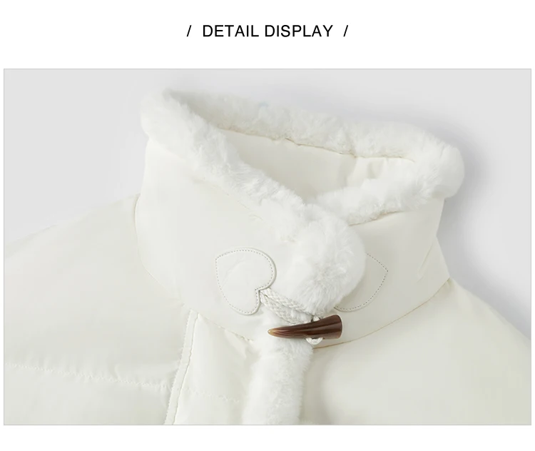 Down Jacket Women Waterproof Loose Gentle Winter New Literary Imitation Rabbit Fur Horn Button Windproof 16 Down Jacket Women Waterproof Loose Gentle Winter New Literary Imitation Rabbit Fur Horn Button Windproof