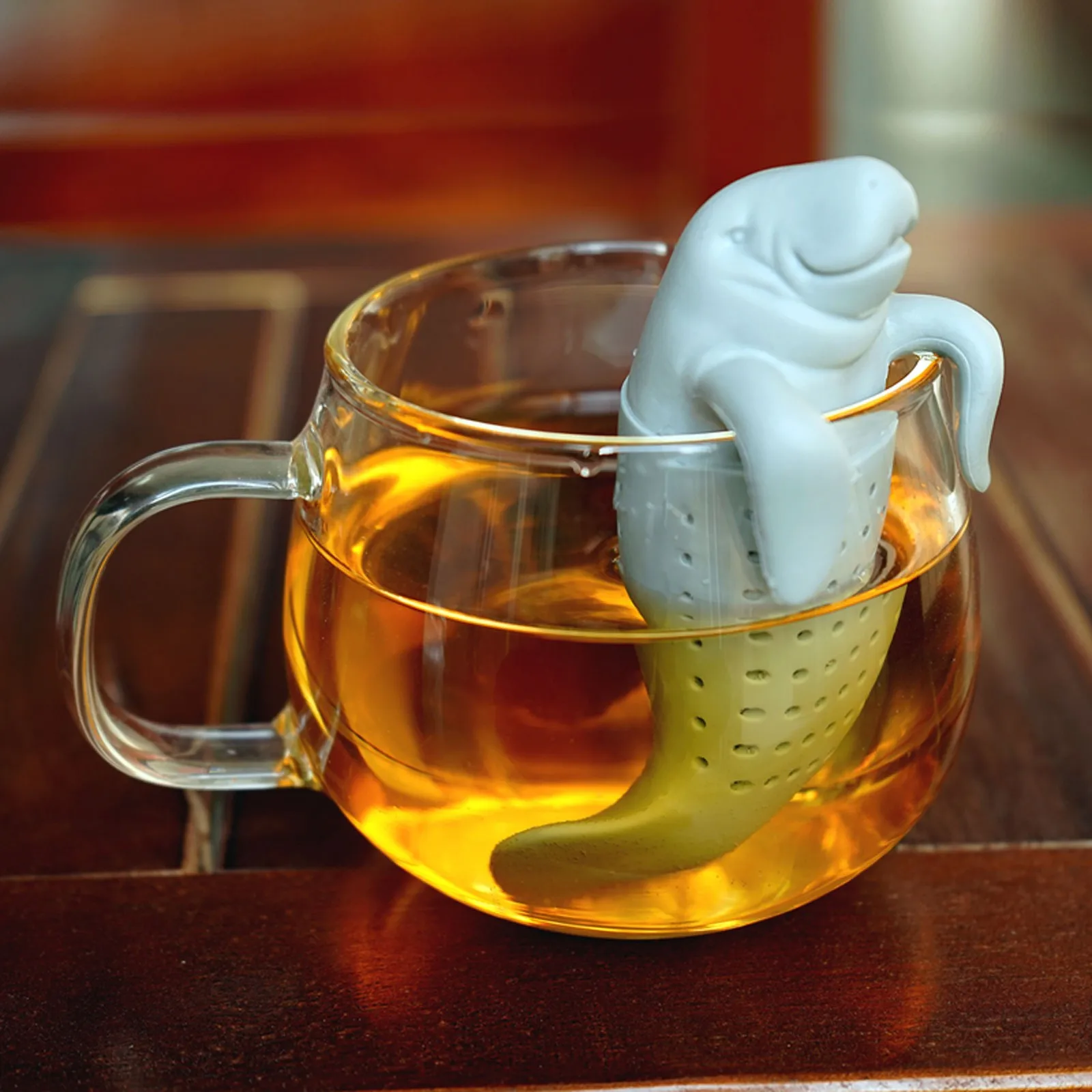 Tea Infusers Dolphin Tea Strainer Silicone Leaking Tea Bag Animal Shape