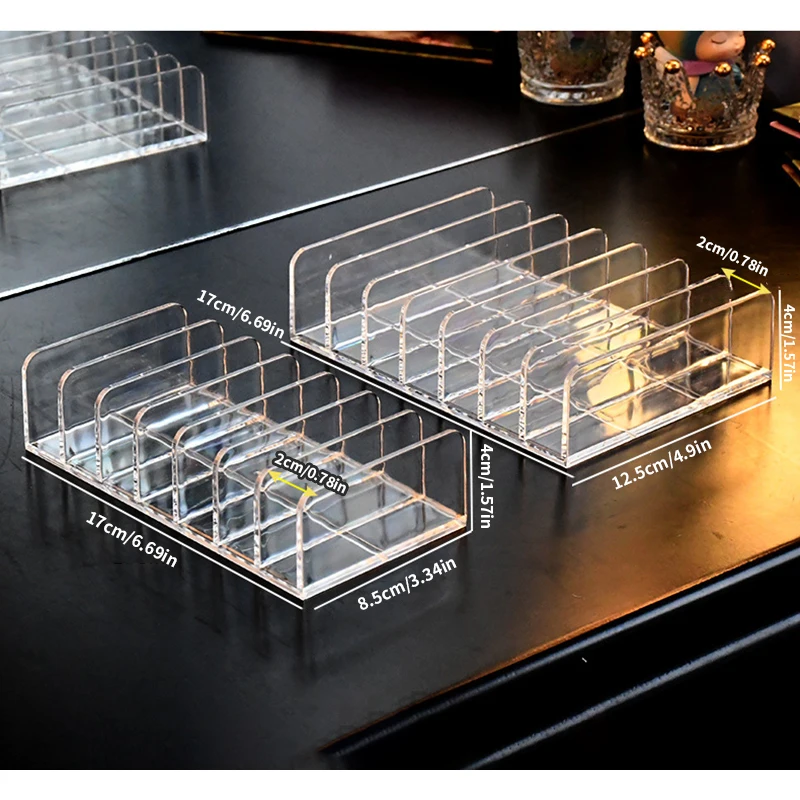 Makeup Organizer 1PC Eyeshadow Tray Storage Rack Clear Powder Box Desktop Drawer Compartments Makeup And Cosmetics Storage Rack