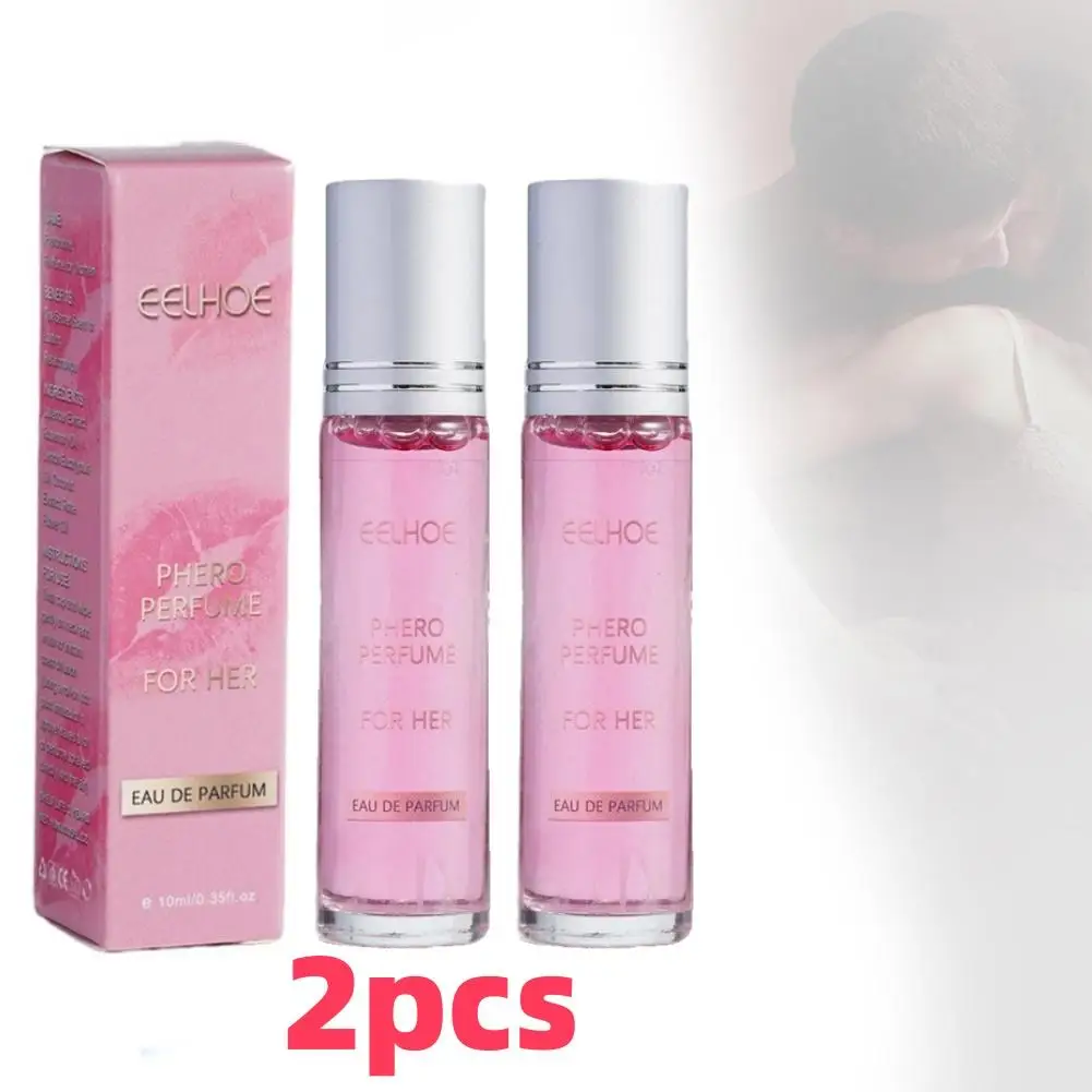 Pheromone Essential Oil 2pcs 10ml Flirting Perfume Sexually Stimulating Fragrance Oil Fresh Light Long-lasting Sexy Product