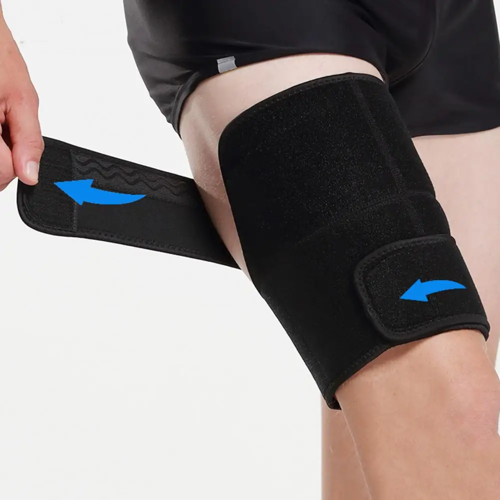 

Компрессионный рукав Hamstring с двойной волной, силиконовый дизайн, противоскользящий защитный ремень для натяжения мышц бедра